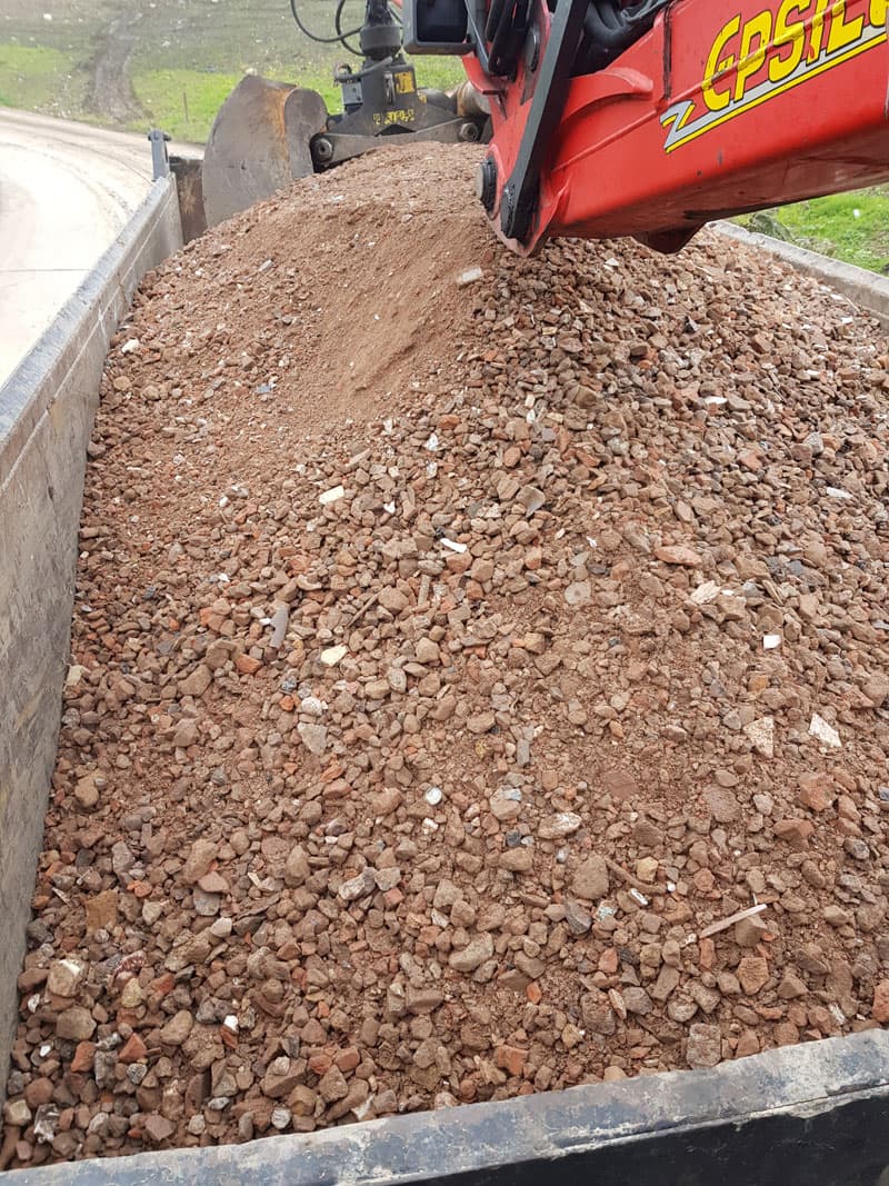 Recycled mot loaded ready for delivery
