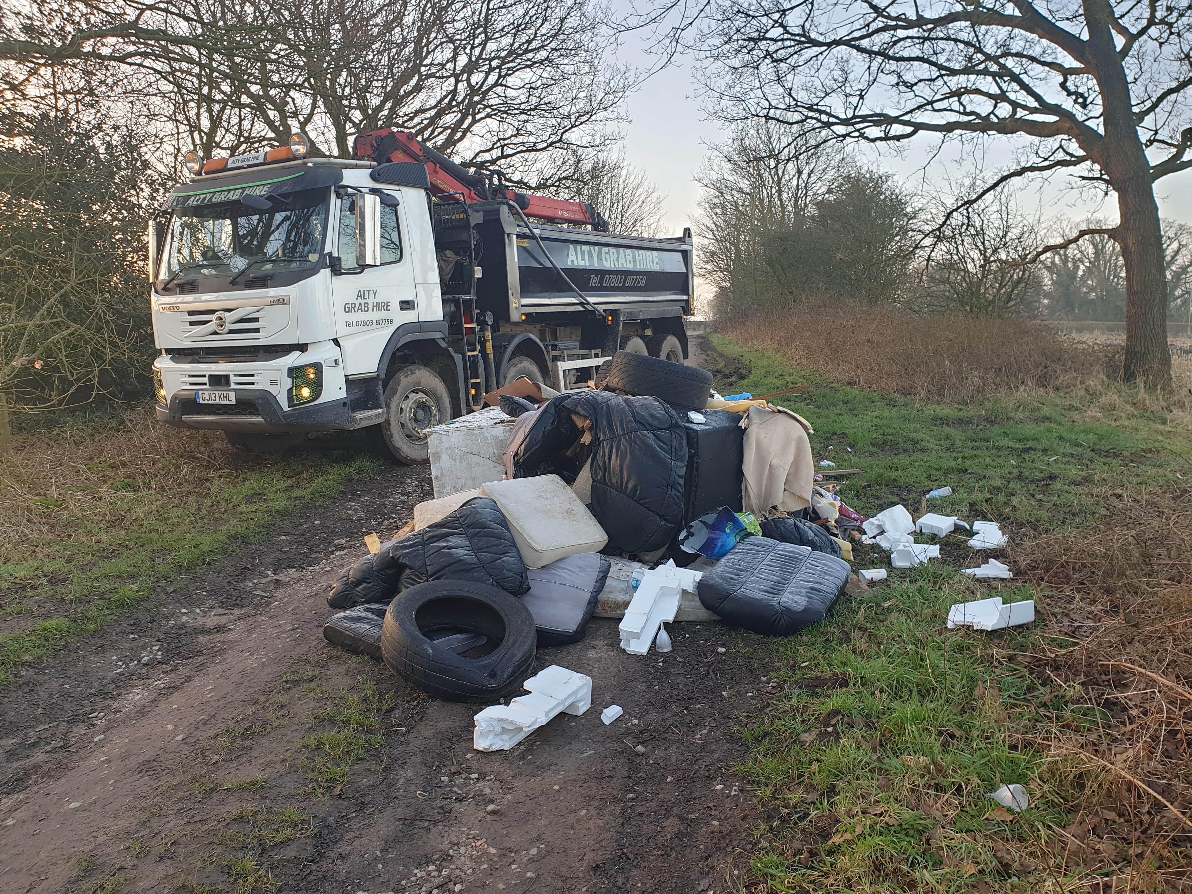 Fly tipping waste removal